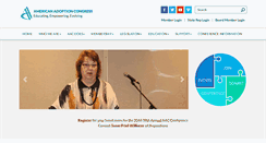 Desktop Screenshot of americanadoptioncongress.org